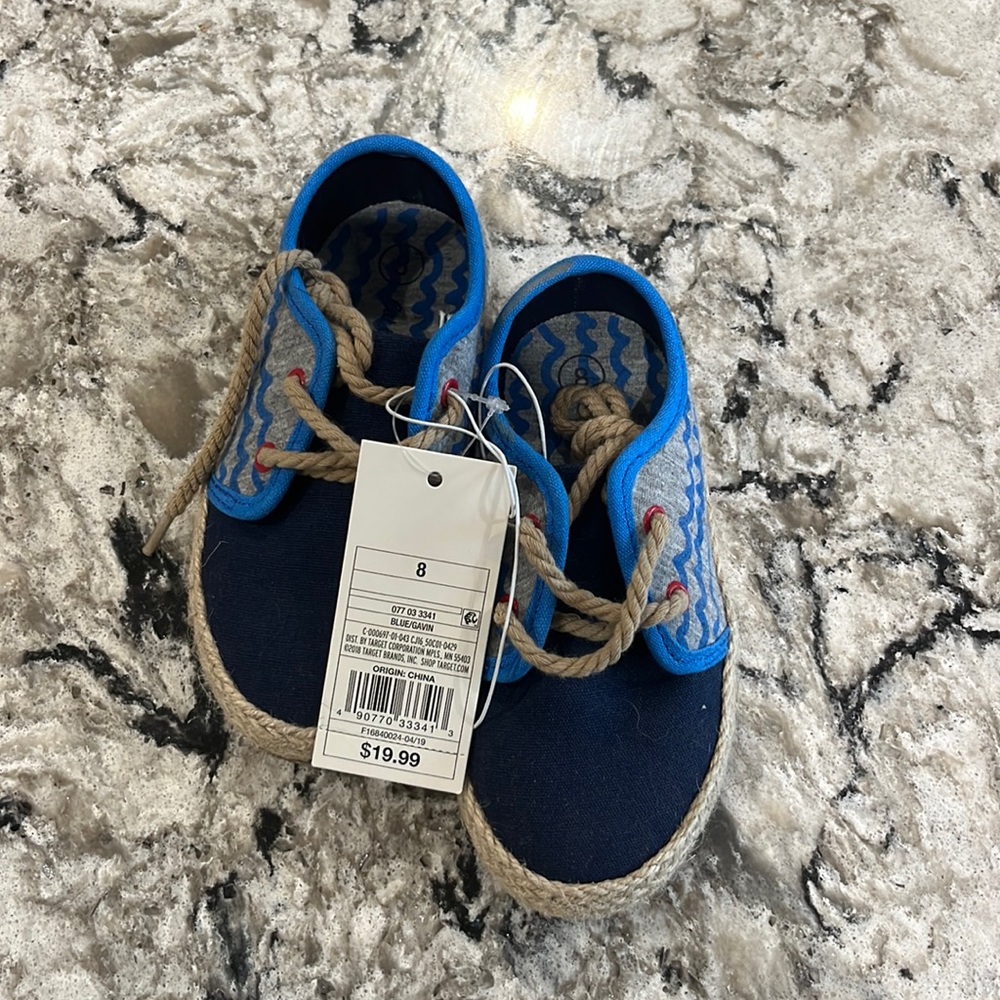 Cat & Jack blue shark shoes